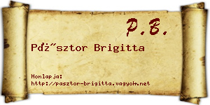 Pásztor Brigitta névjegykártya