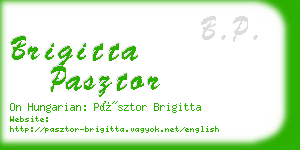 brigitta pasztor business card